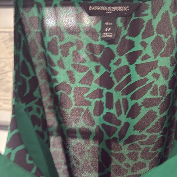 Banana Republic Green and Black Camisole Small - Picture 6 of 8